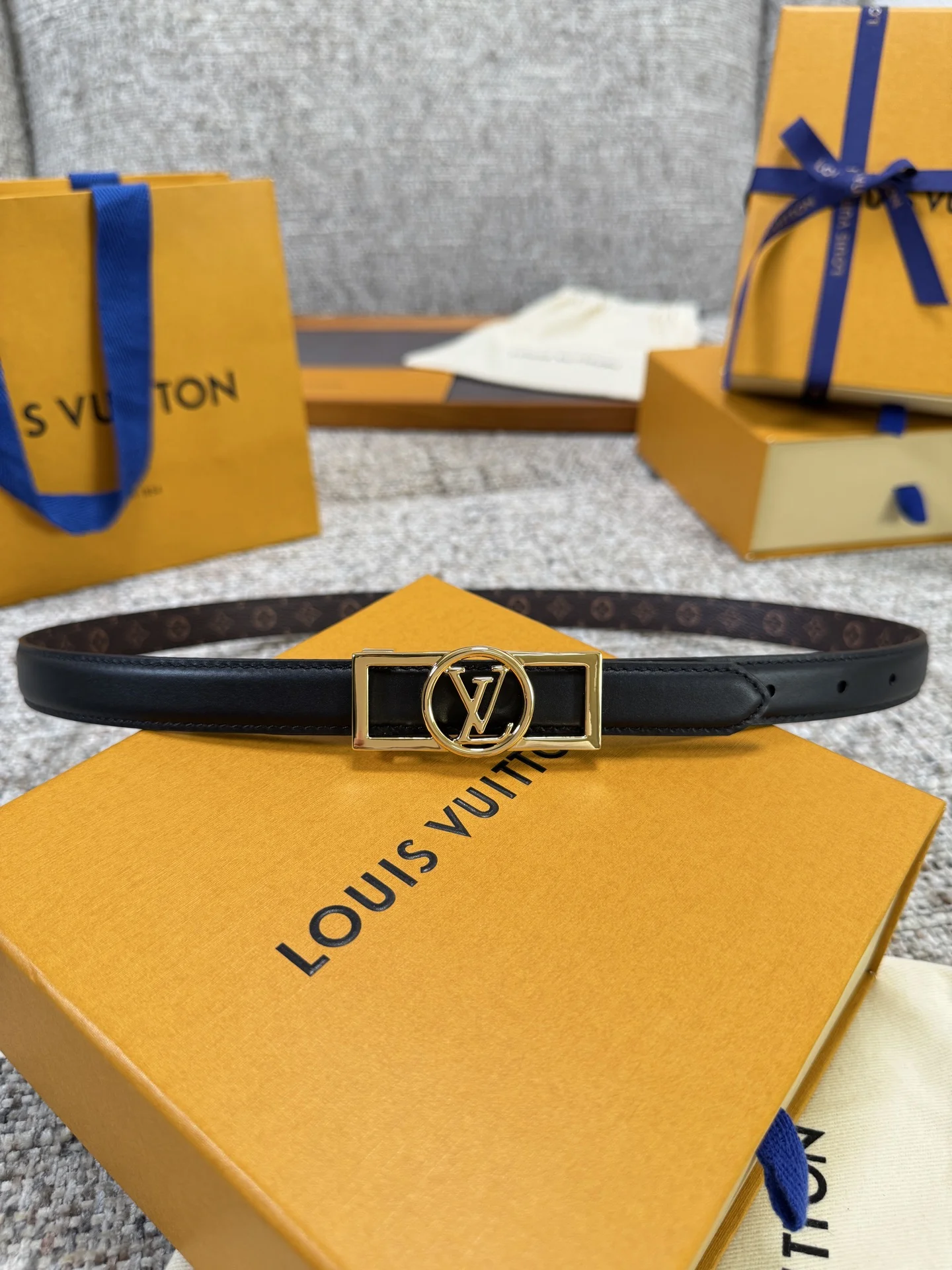 LV Belts Leather P160 2.0cm Width A60202608050014 - Image 9