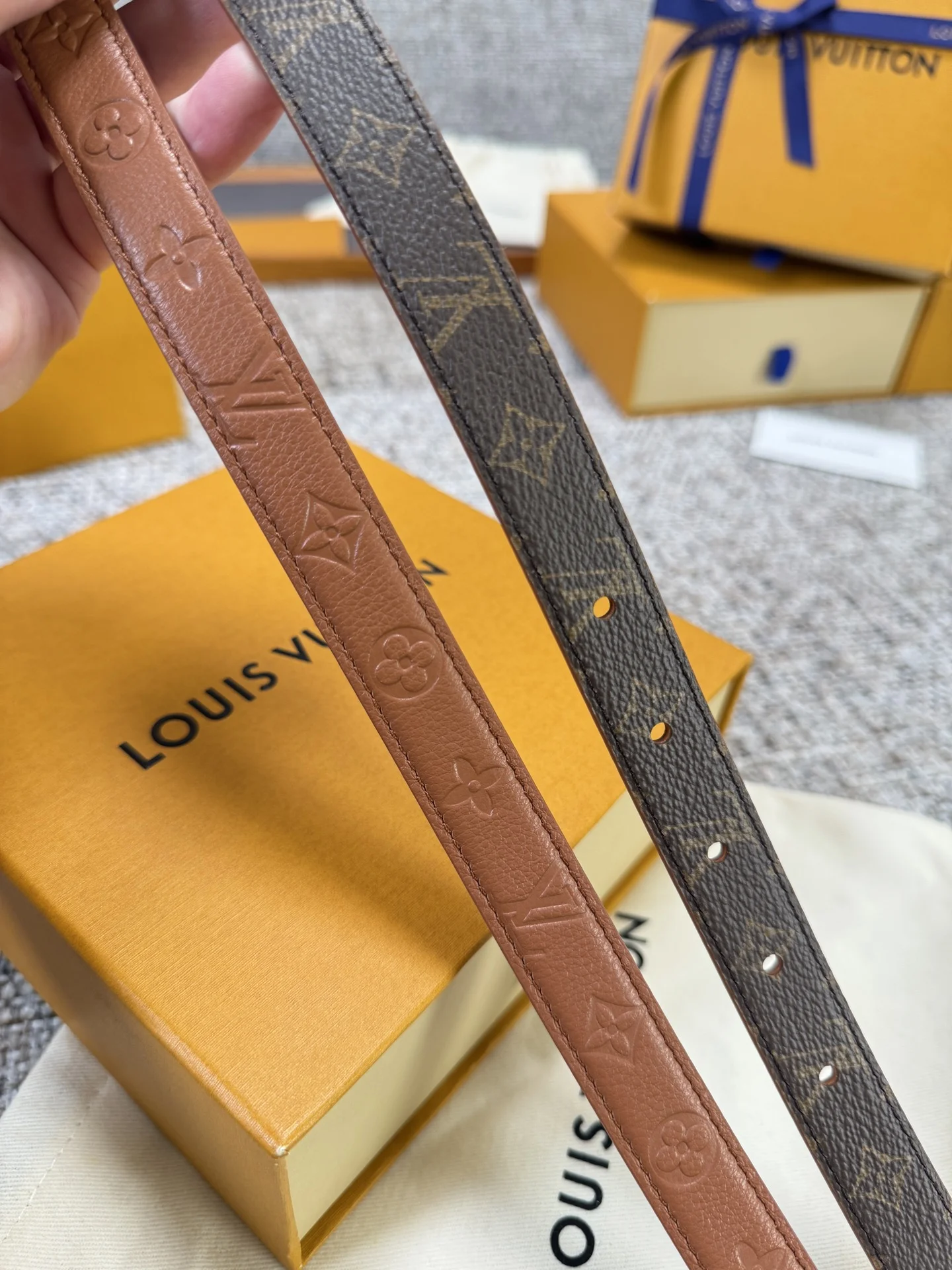 LV Belts Leather P160 2.0cm Width A60202608050733 - Image 8