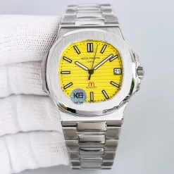 Alternative view of PATEK PHILIPPE Nautilus Automatic 57111a (Yellow-Green-Blue-Black Dial) A400202608050215