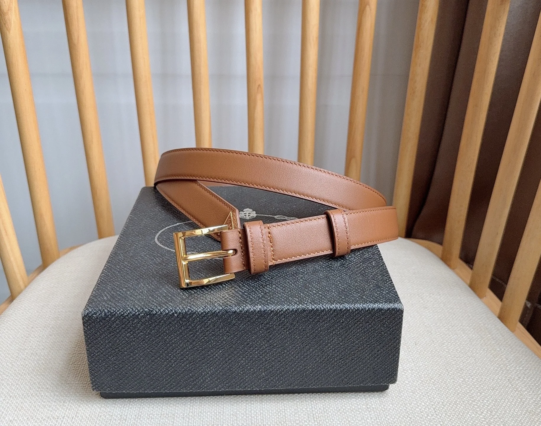 PRADA Belts Leather 2.5cm Width A70202608050699