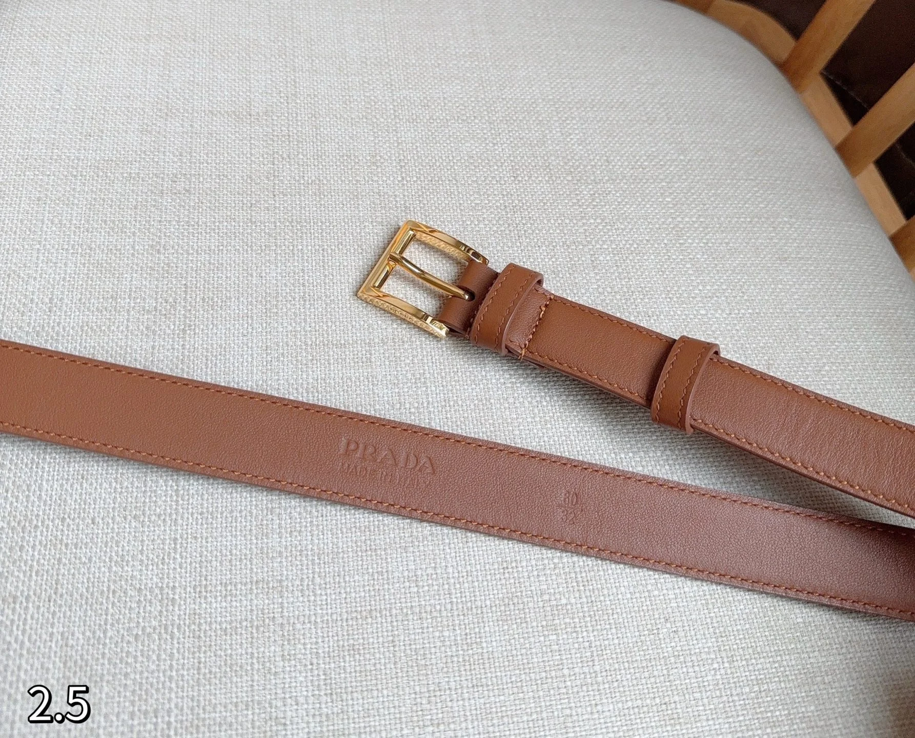 PRADA Belts Leather 2.5cm Width A70202608050699 - Image 3