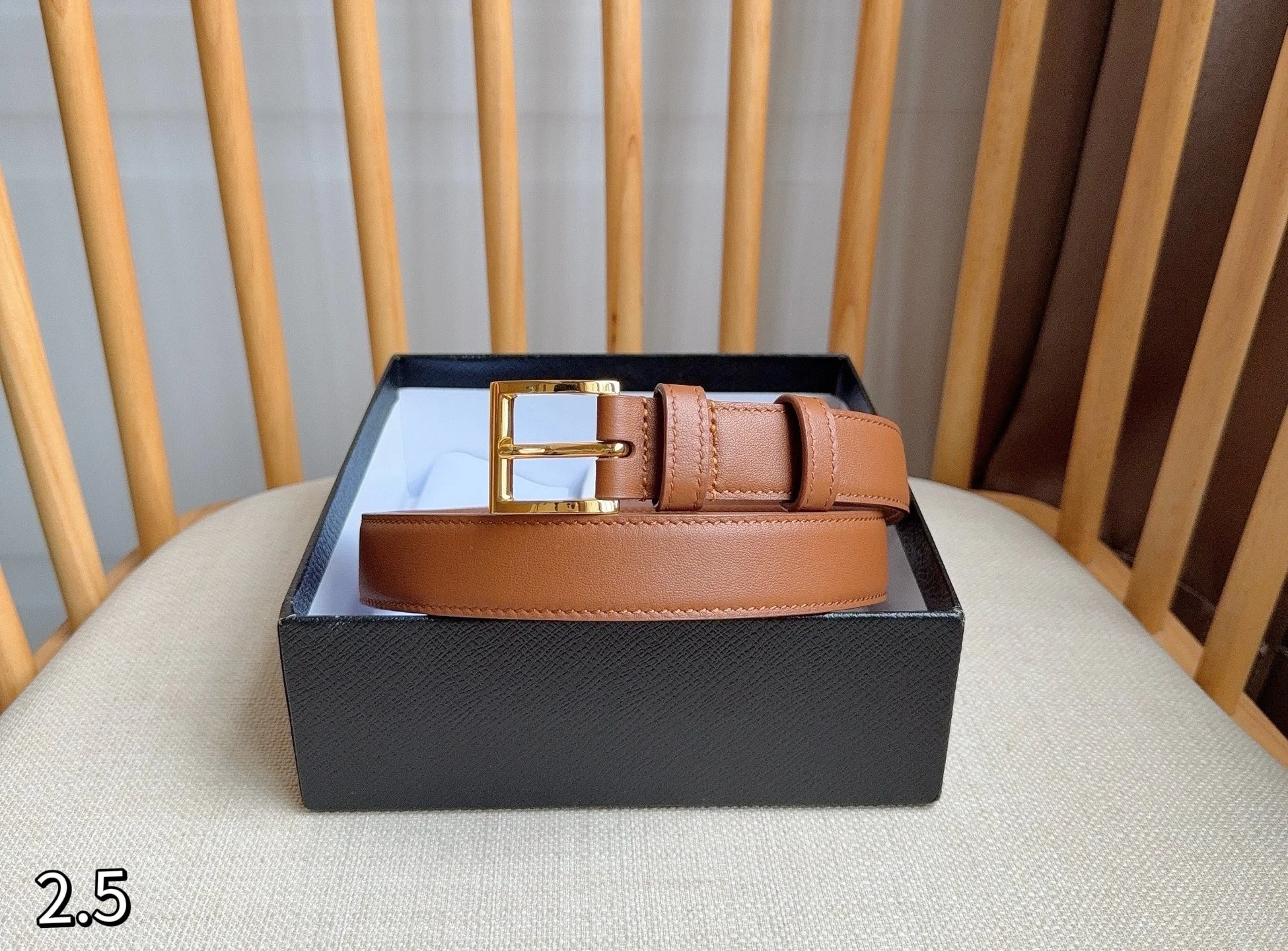 PRADA Belts Leather 2.5cm Width A70202608050699 - Image 5