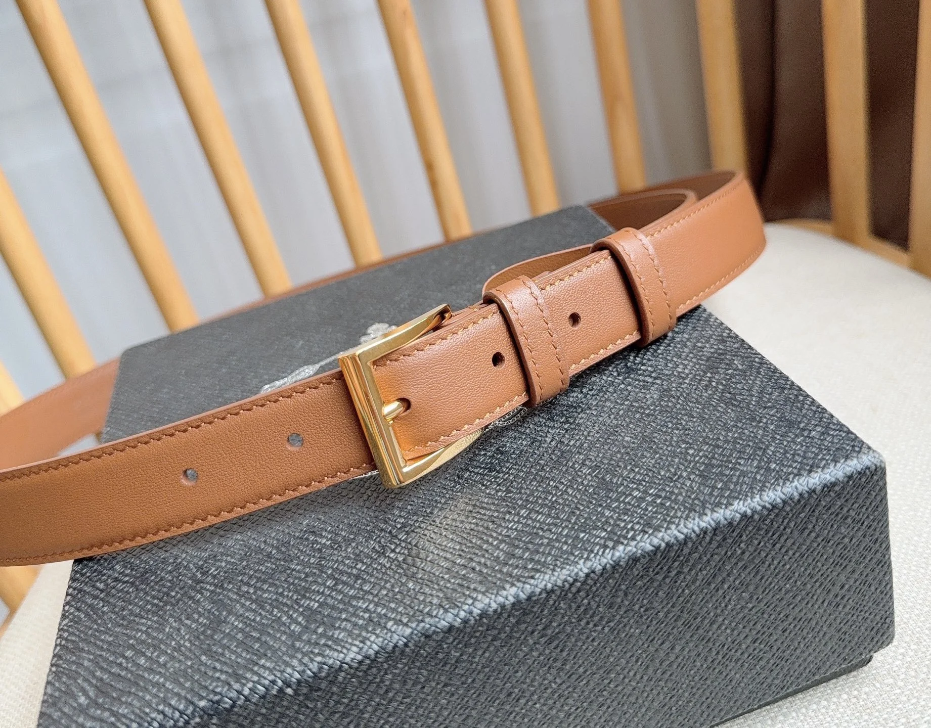 PRADA Belts Leather 2.5cm Width A70202608050699 - Image 7