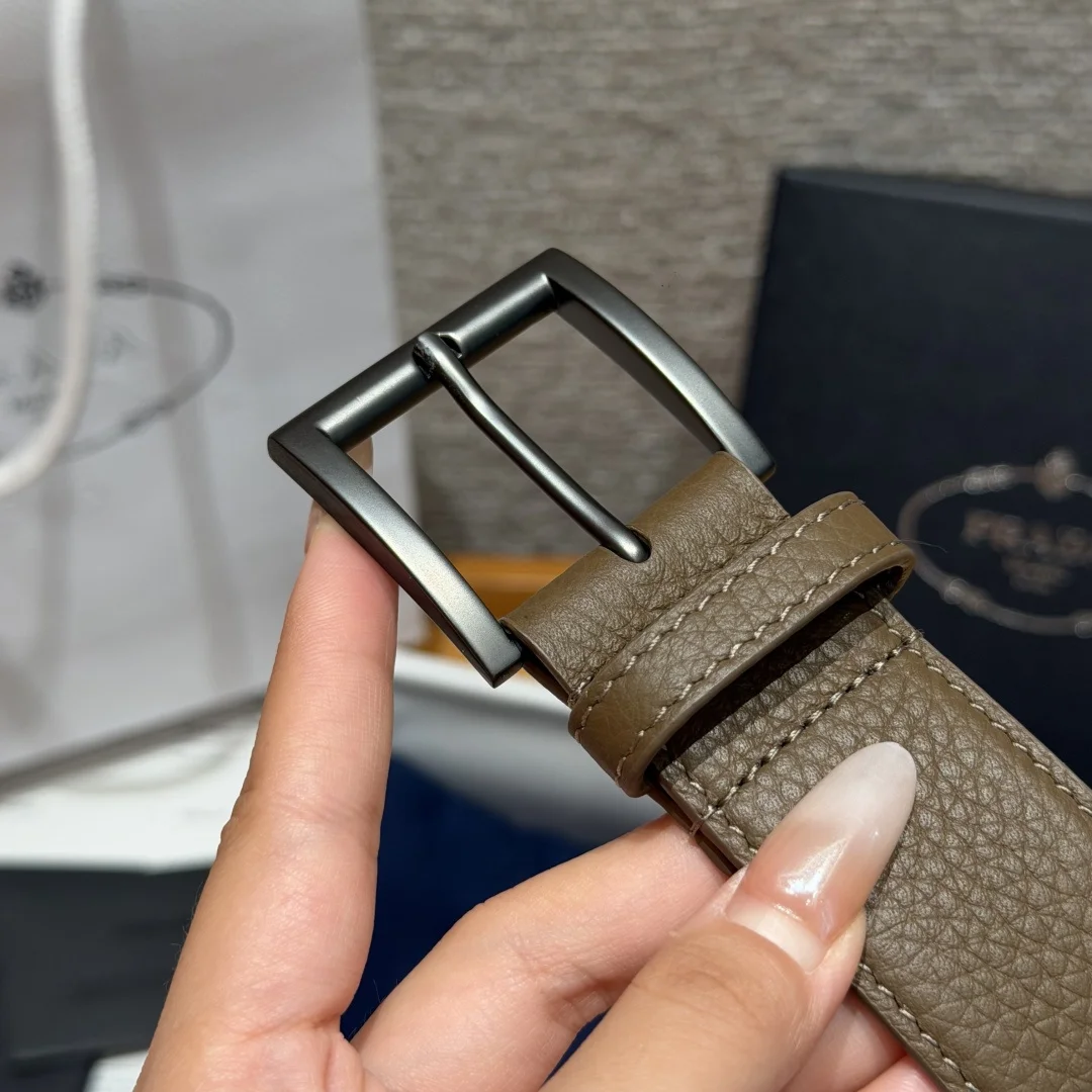 PRADA Belts Leather 3.3cm Width A80202608050313 - Image 5