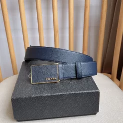 PRADA Belts Saffiano Leather 3.5cm Width A80202608050517