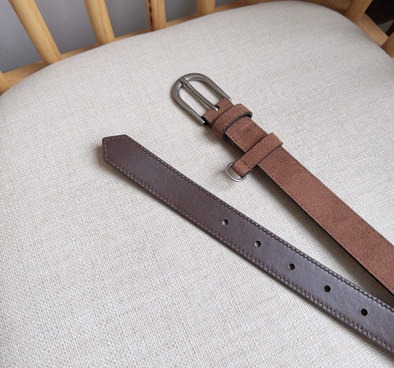PRADA Belts Suede Leather 2.5cm Width A70202608050519 - Image 6