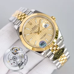 ROLEX Datejust Automatic (Gold-Green-Blue Dial) 36mm CLEAN A350202608050143