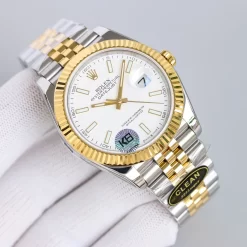 ROLEX Datejust Automatic (White-Silver-Gold-Black Dial) 36mm CLEAN A400202608050198