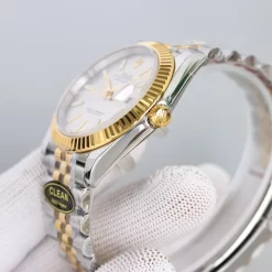 Alternative view of ROLEX Datejust Automatic (White-Silver-Gold-Black Dial) 36mm CLEAN A400202608050198