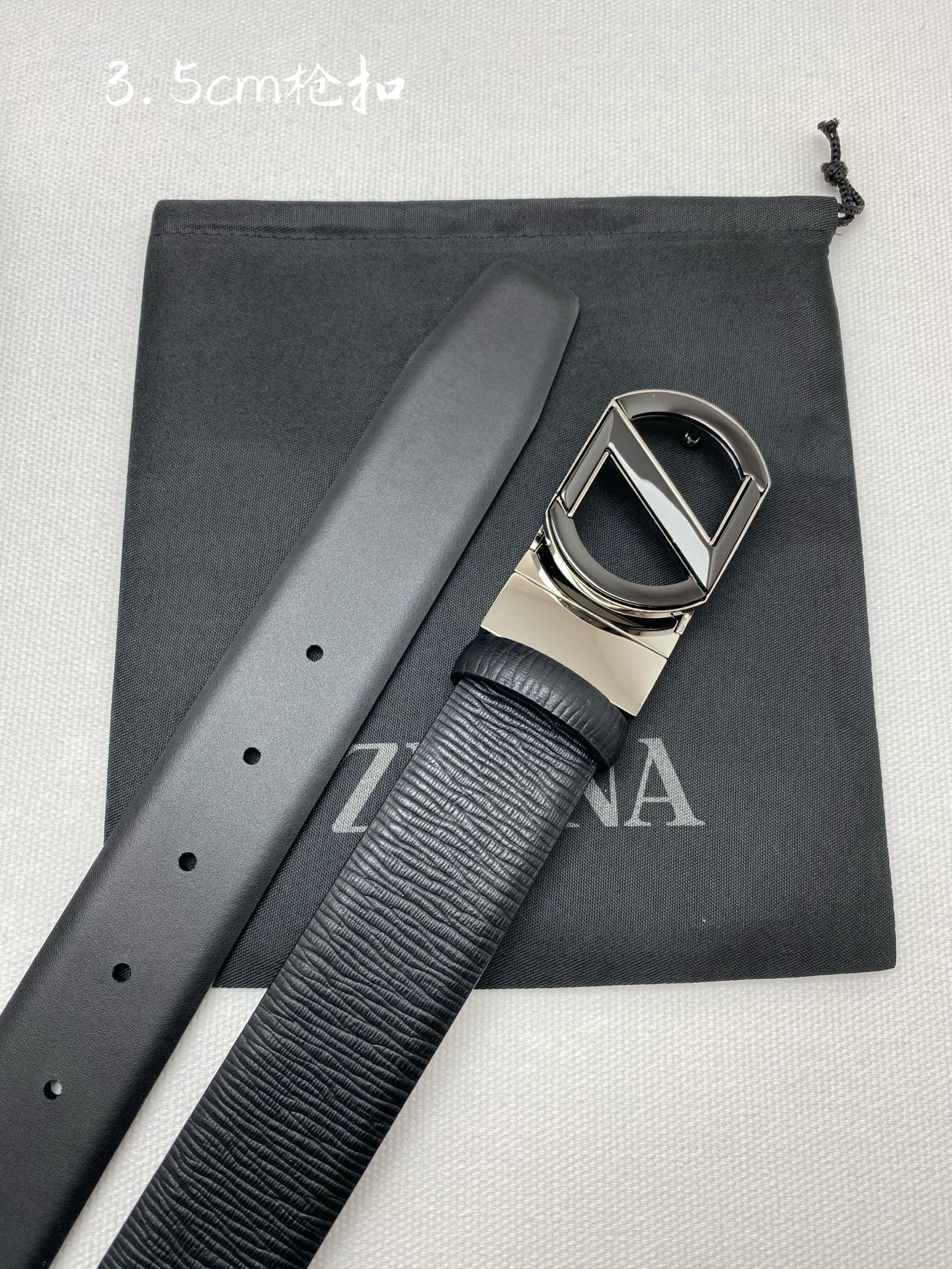 ZEGNA Belts Calf Leather 35mm Width A70202608050251