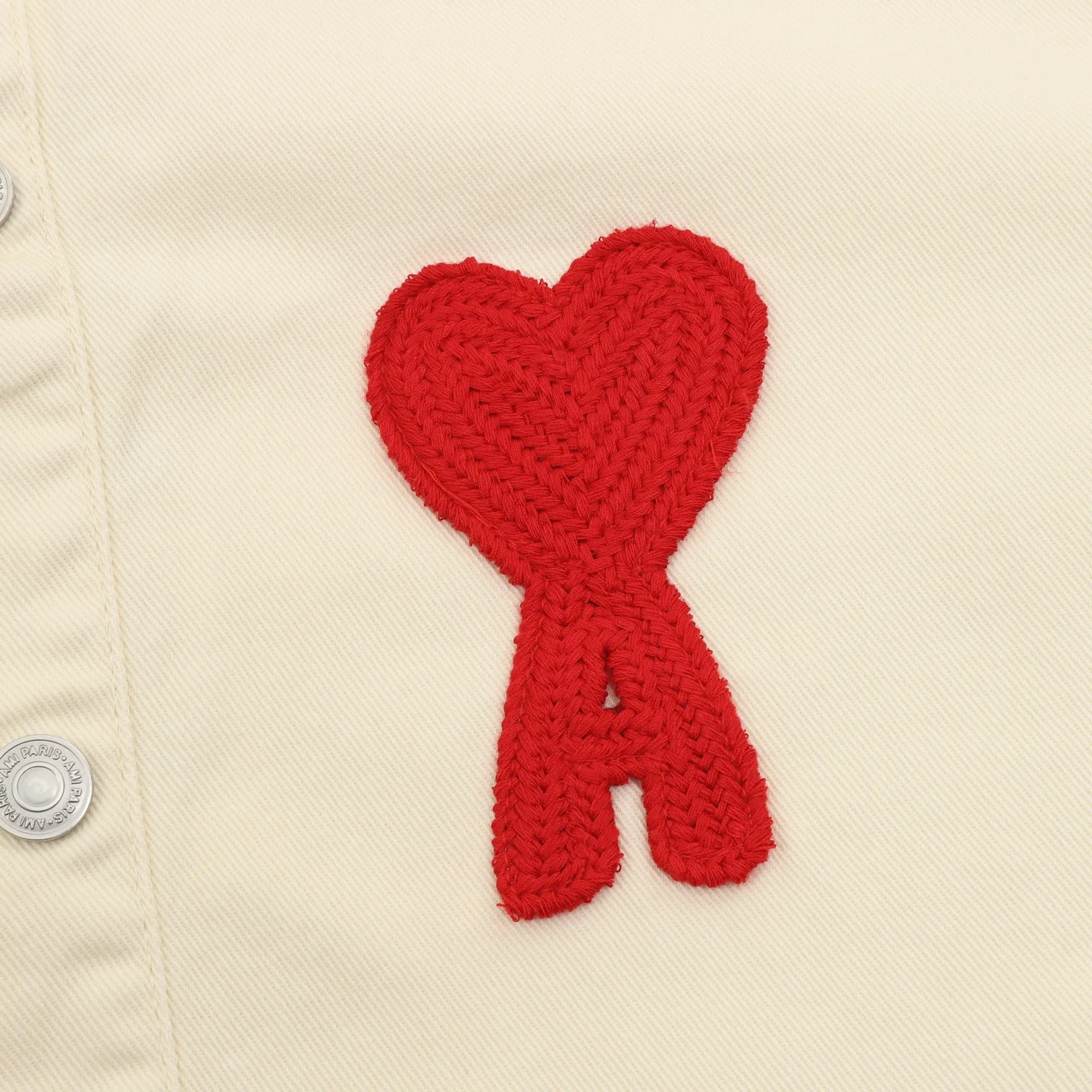 AMI Jackets Cream-Red S-L B80202609080038 - Image 4