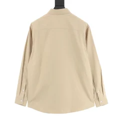 Alternative view of AMI Shirts Cotton Beige-Black S-XL B20202609080510