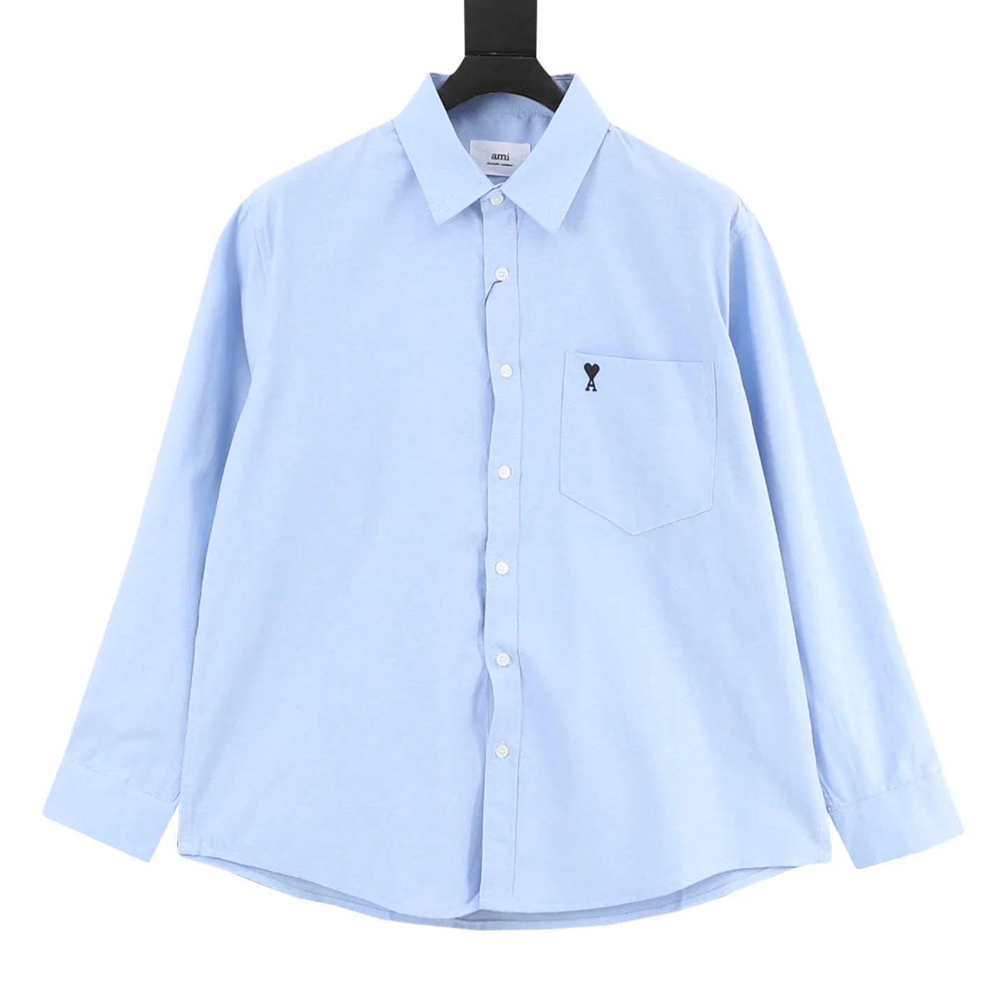 AMI Shirts Cotton Blue-Black S-XL B20202609080509