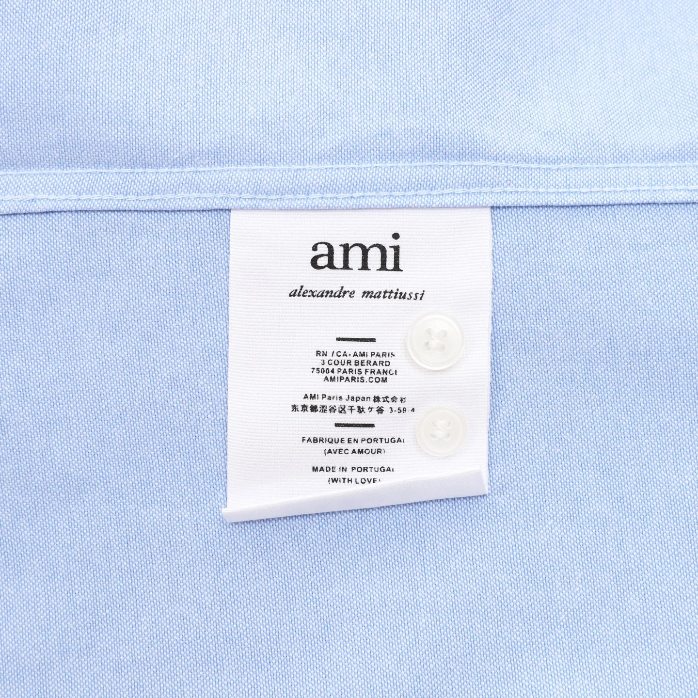 AMI Shirts Cotton Blue-Black S-XL B20202609080509 - Image 9