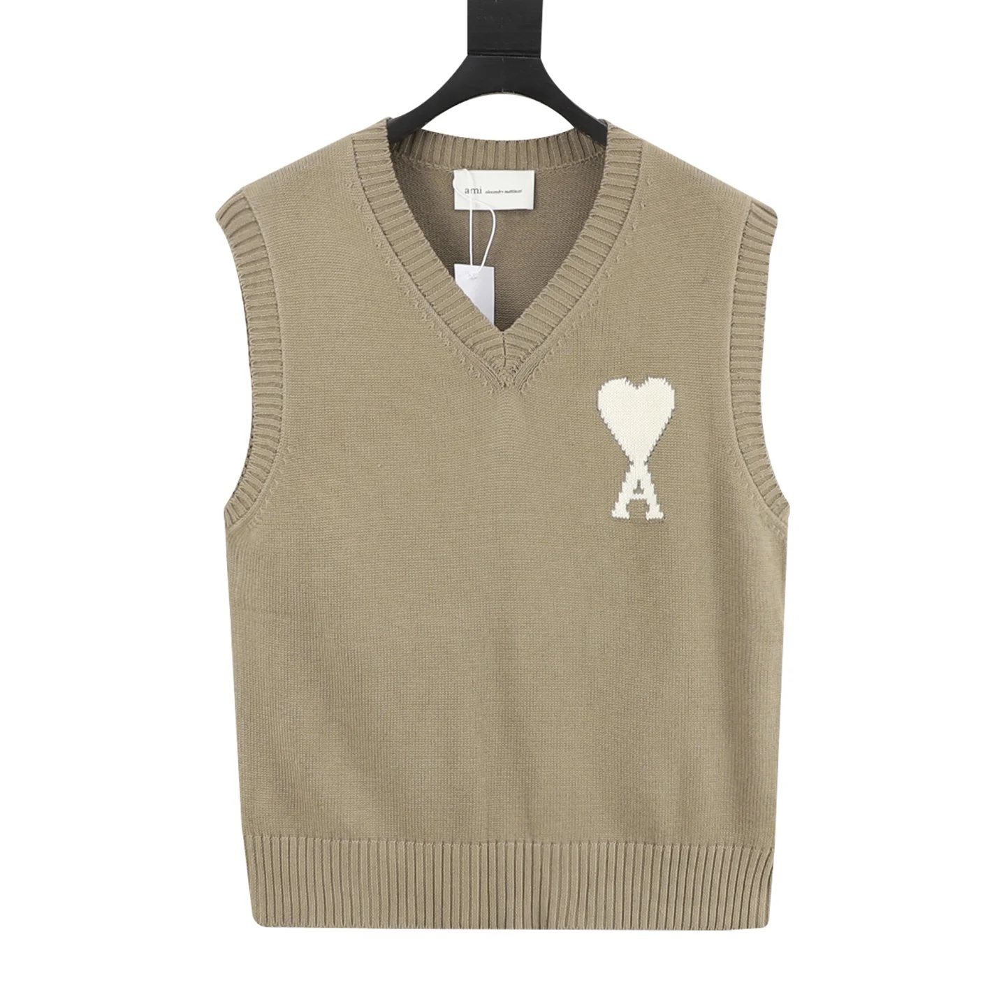 AMI Sweaters Beige-White S-L B00202609080089