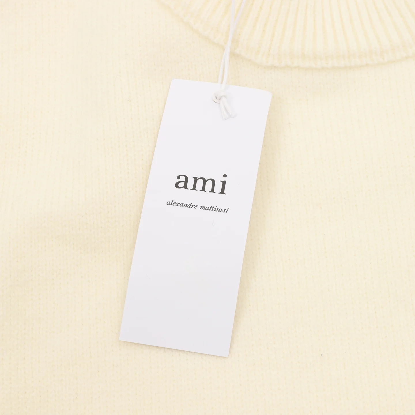 AMI Sweaters Cream-Black S-L B50202609080142 - Image 5