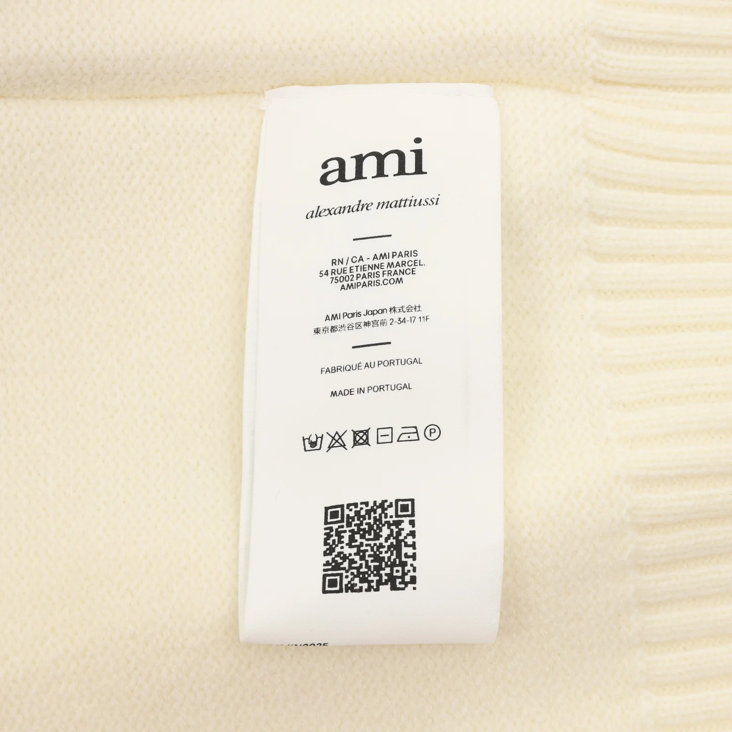AMI Sweaters Cream-Black S-L B50202609080142 - Image 9