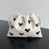 BOTTEGA VENETA Bucket Bags Woven Calf Leather White-Brown 32x23 G80202609090015