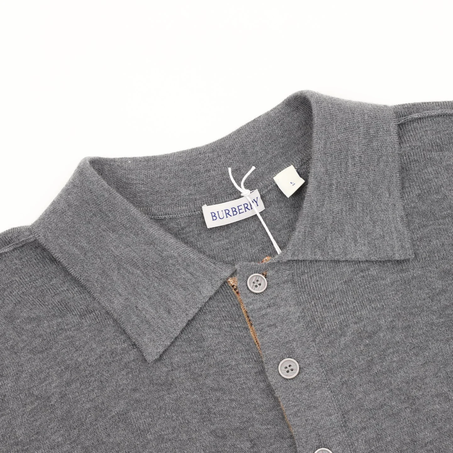BURBERRY Polos Wool Grey M-XXL B40202609080389 - Image 3