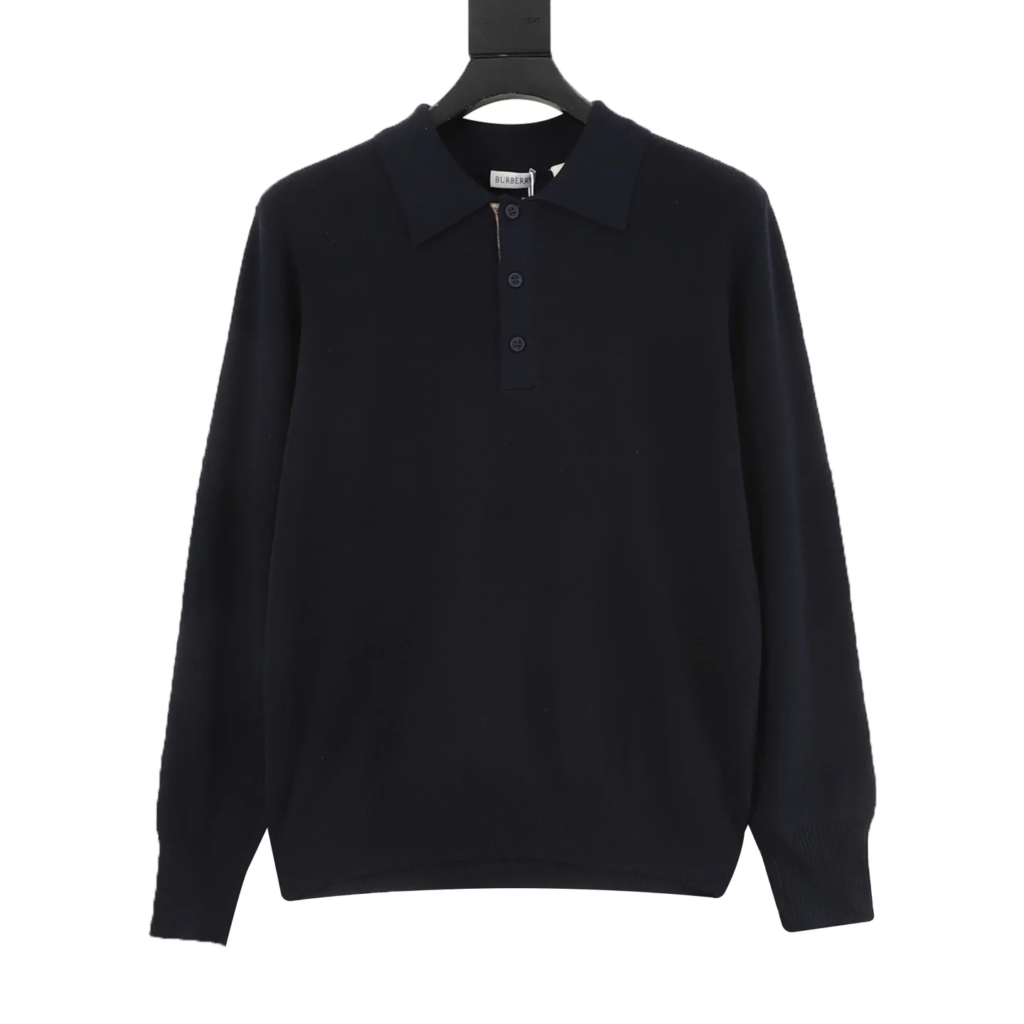 BURBERRY Polos Wool Navy-Brown M-XXL B40202609080388
