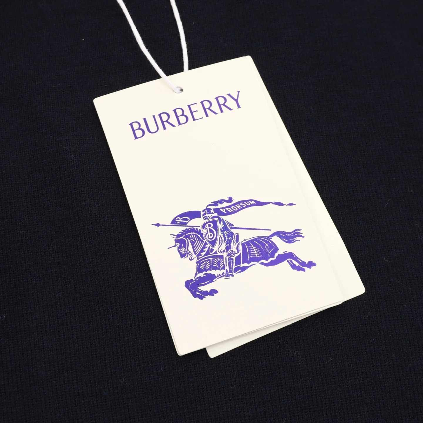 BURBERRY Polos Wool Navy-Brown M-XXL B40202609080388 - Image 5
