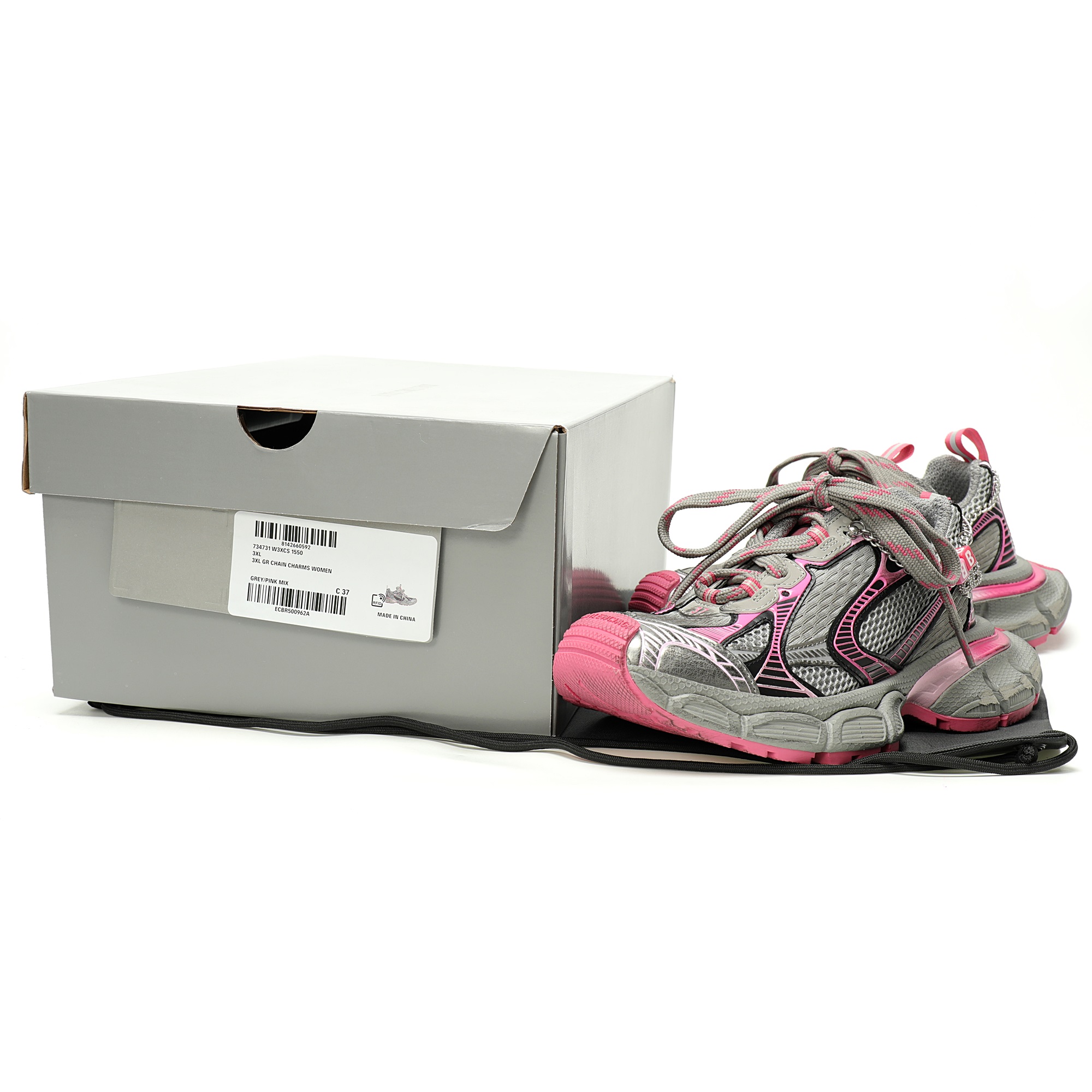 Balenciaga 3xl Extreme Lace Sneakers 3 734731 W3XCS 1550 - Image 9