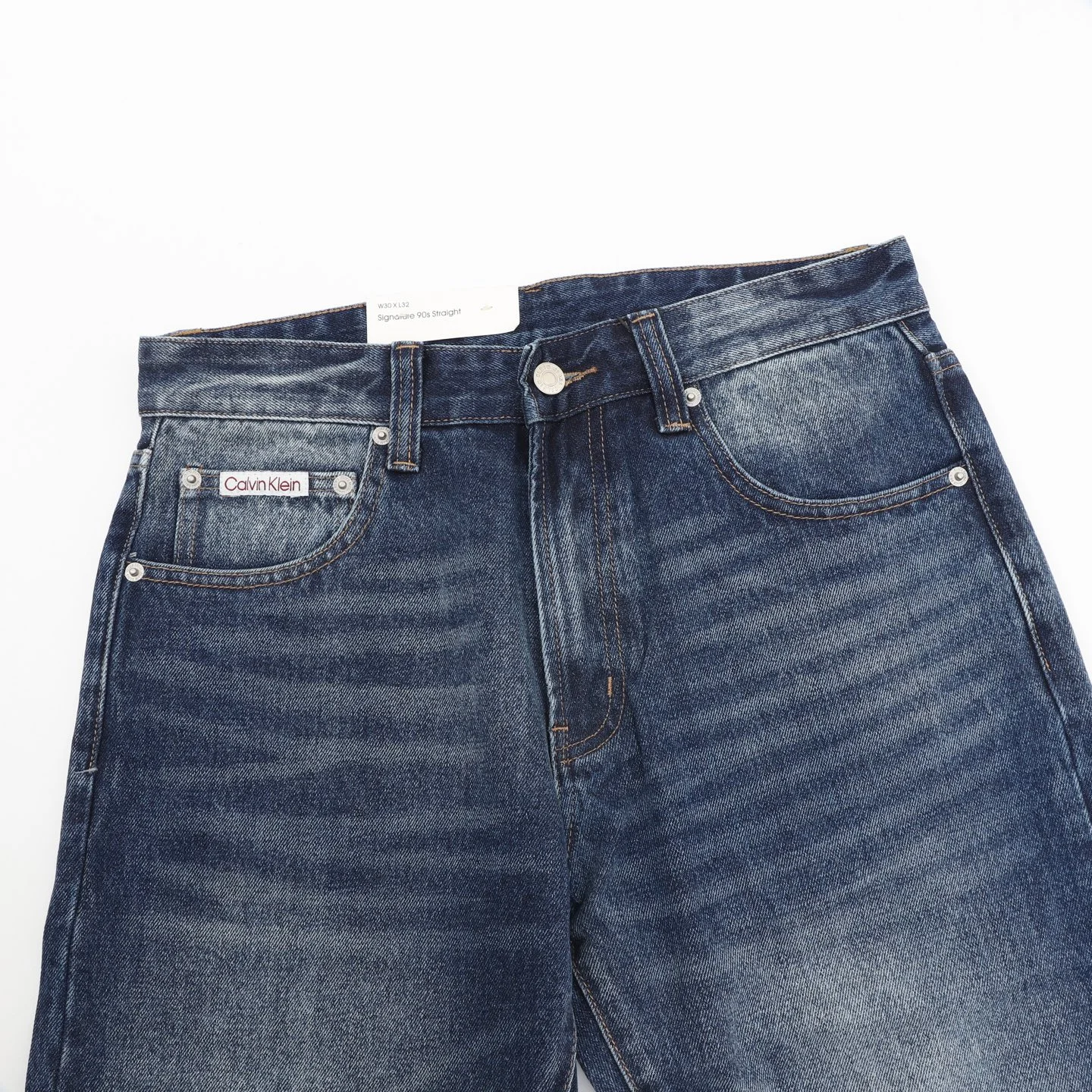 CALVIN KLEIN Trousers Denim Blue-White S-2XL B40202609080029 - Image 3