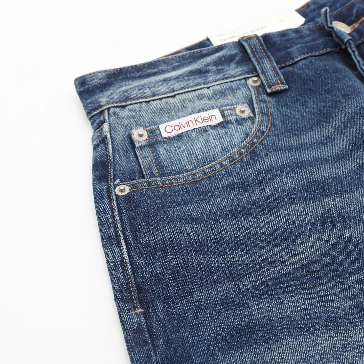CALVIN KLEIN Trousers Denim Blue-White S-2XL B40202609080029 - Image 4