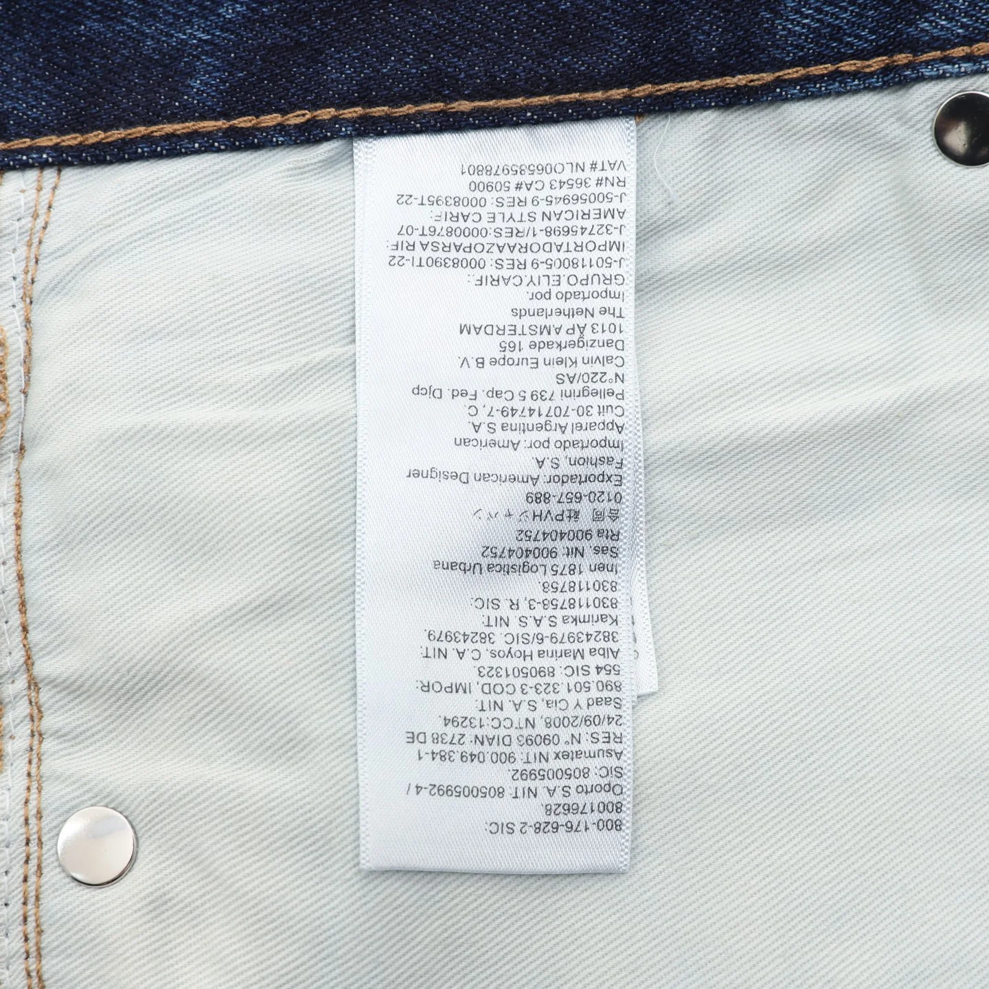 CALVIN KLEIN Trousers Denim Blue-White S-2XL B40202609080029 - Image 9