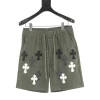 CHROME HEARTS Shorts Composite Fabric Green-Black-White S-XL A50202609080234