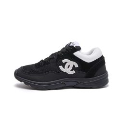 Chanel Low Top Trainer Black White G38299 Y55720 K3845
