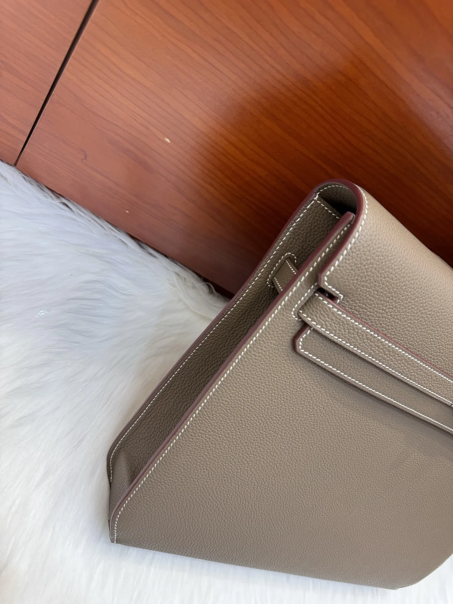 HERMES Briefcases Bags Taupe-Silver 36X29X5CM A850202609090220 - Image 7
