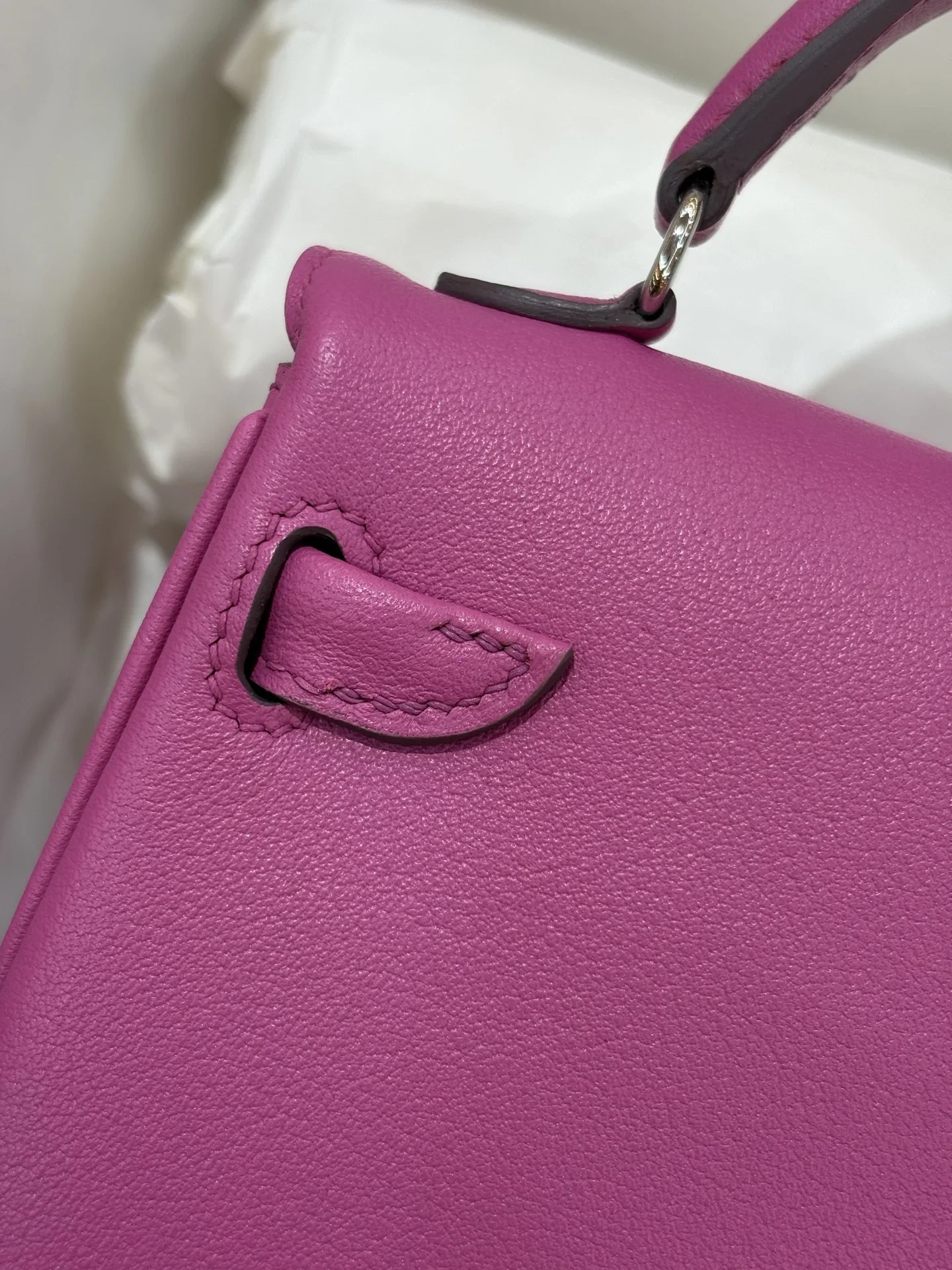 HERMES Top Handle Bags Pink-Tan A350202609090253 - Image 8