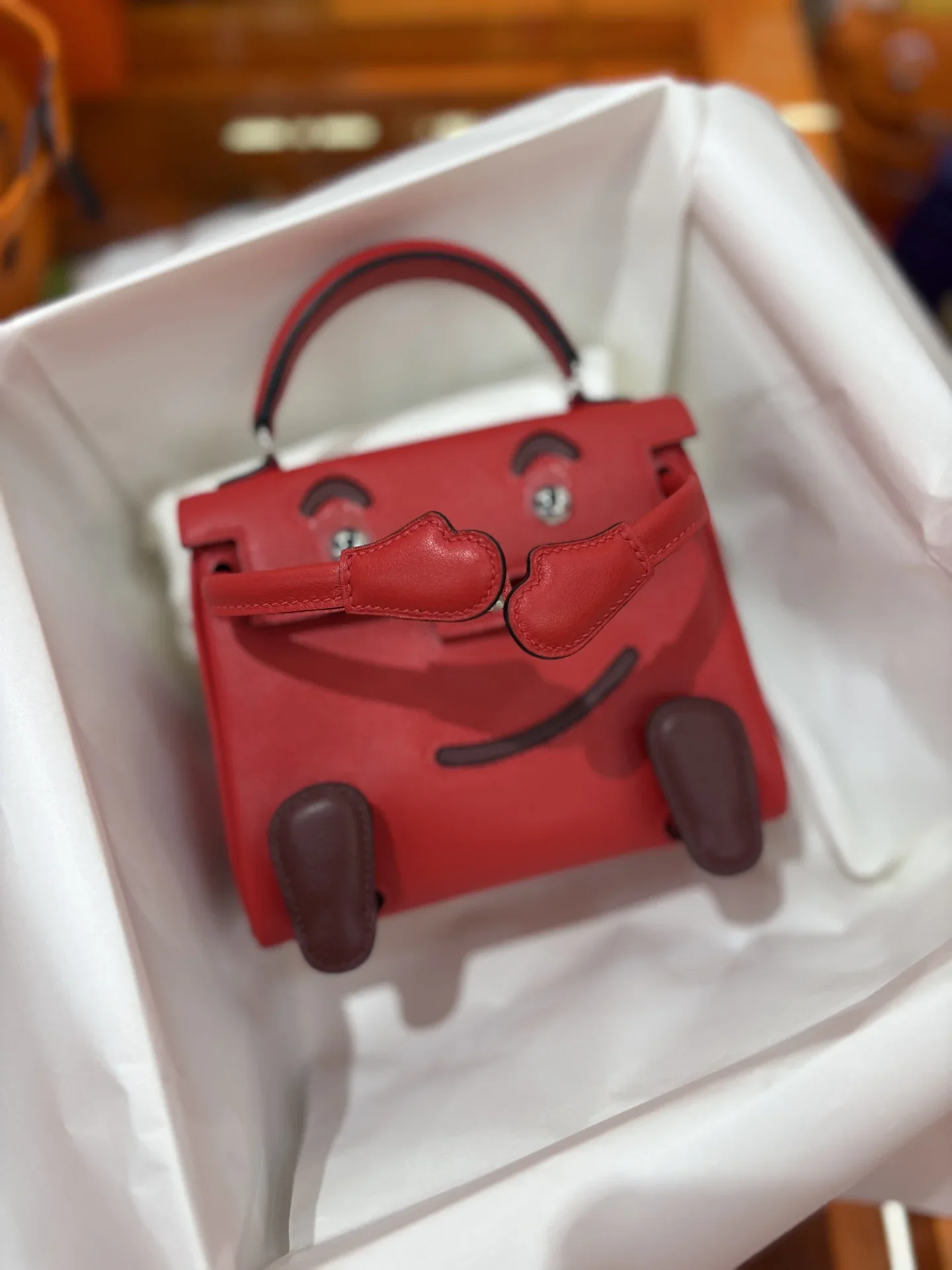 HERMES Top Handle Bags Red-Brown A350202609090256