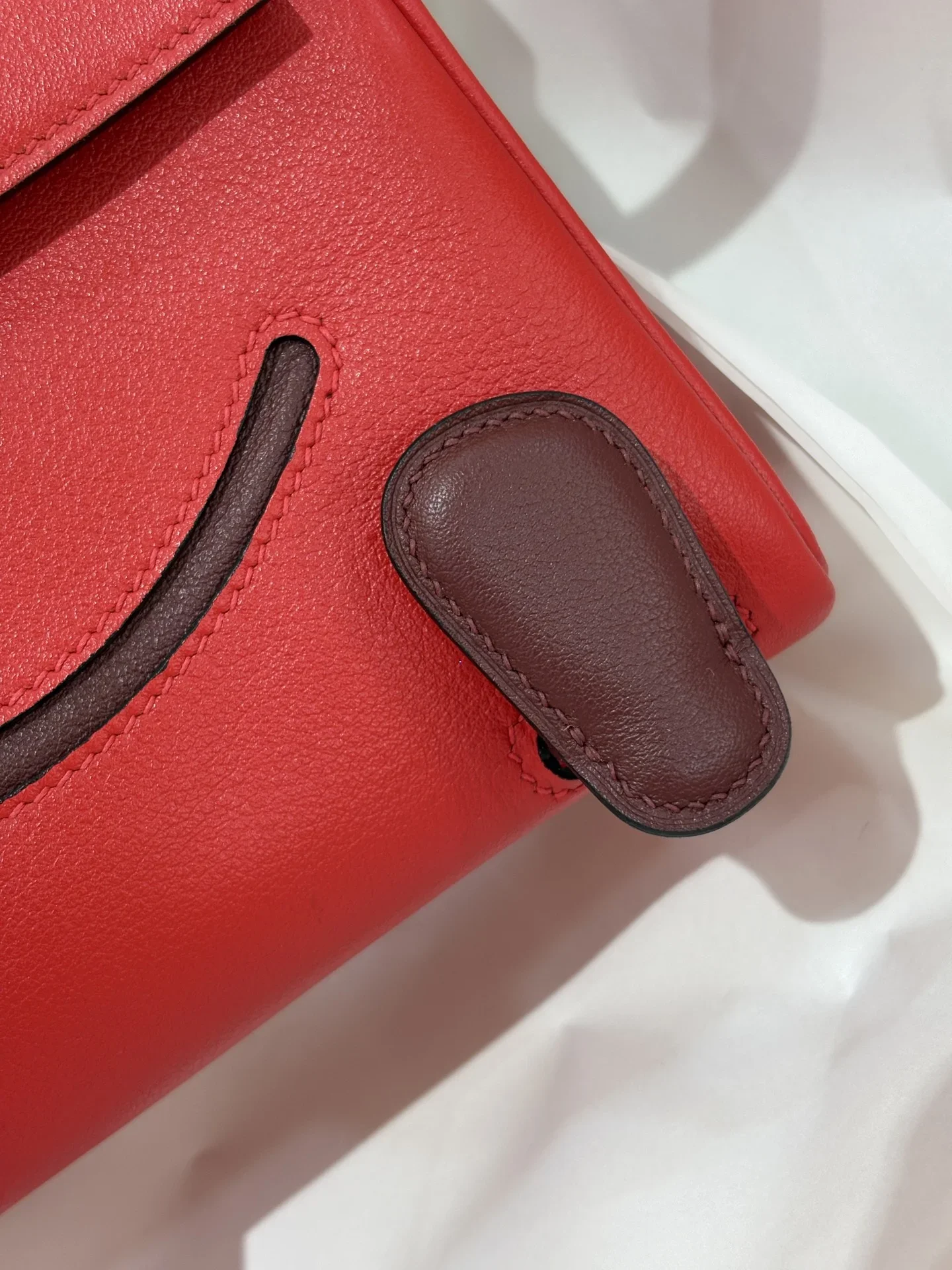 HERMES Top Handle Bags Red-Brown A350202609090256 - Image 4