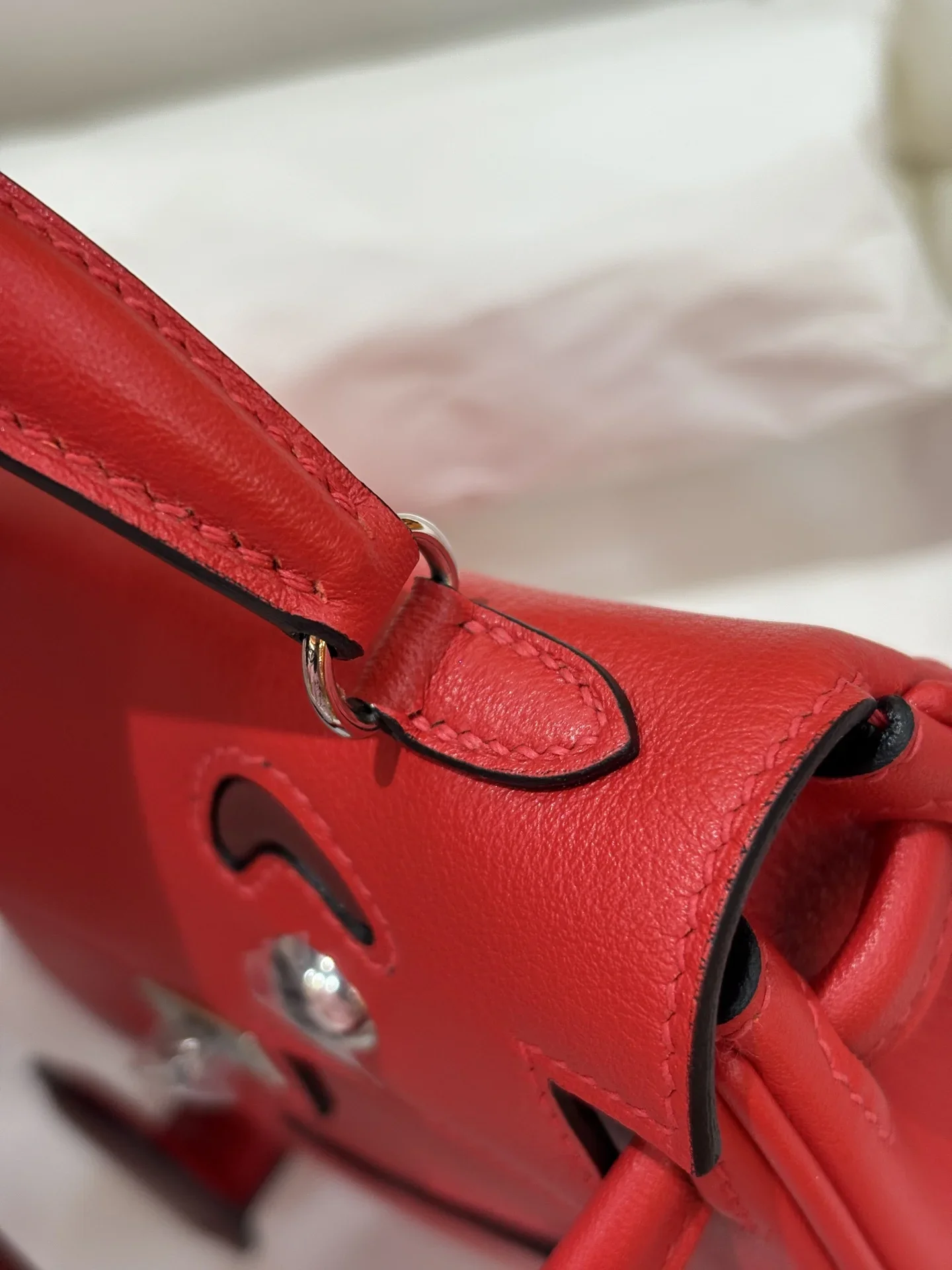 HERMES Top Handle Bags Red-Brown A350202609090256 - Image 6