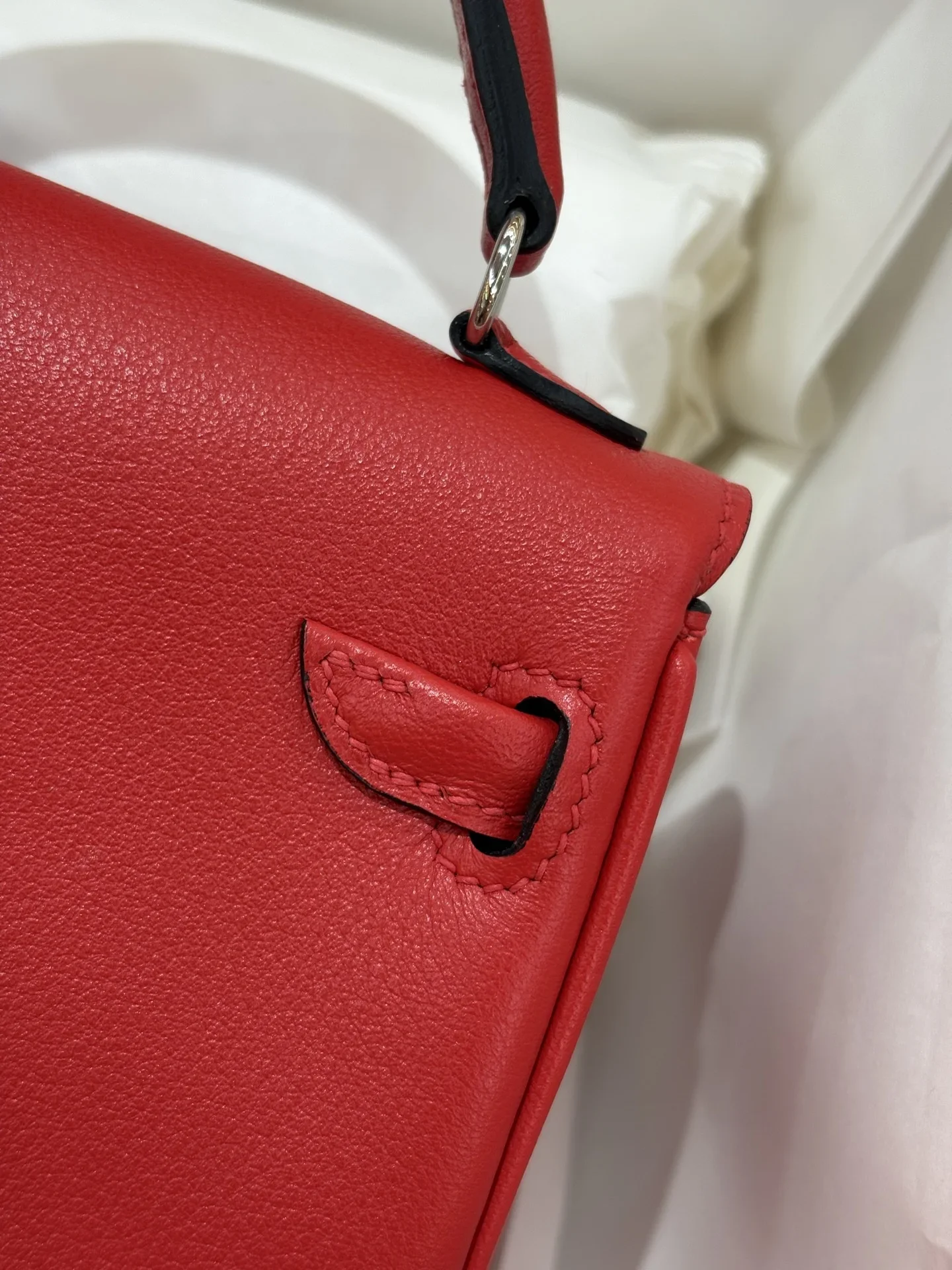 HERMES Top Handle Bags Red-Brown A350202609090256 - Image 8