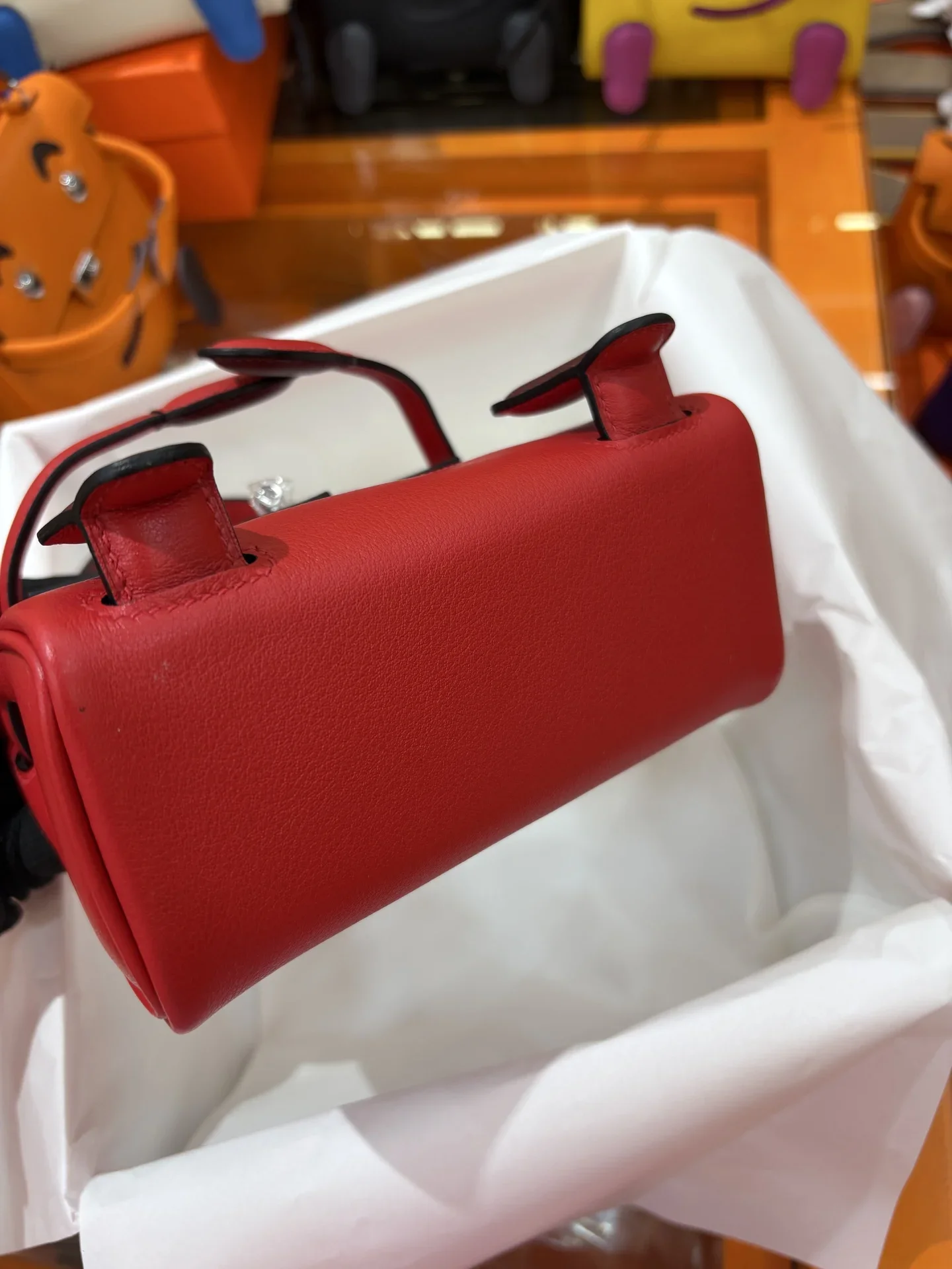 HERMES Top Handle Bags Red-Brown A350202609090256 - Image 9