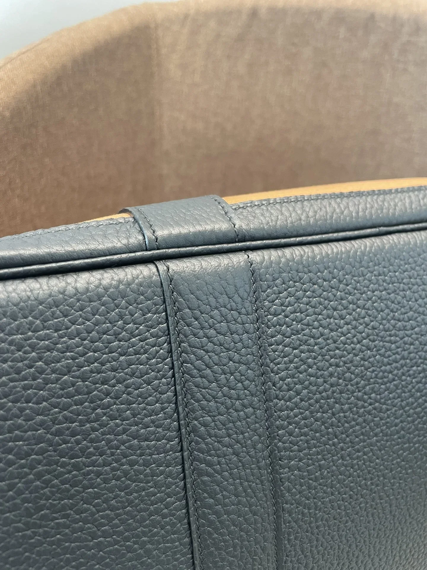 HERMES Totes Bags Brown-Black 30X36CM A000202609090267 - Image 7