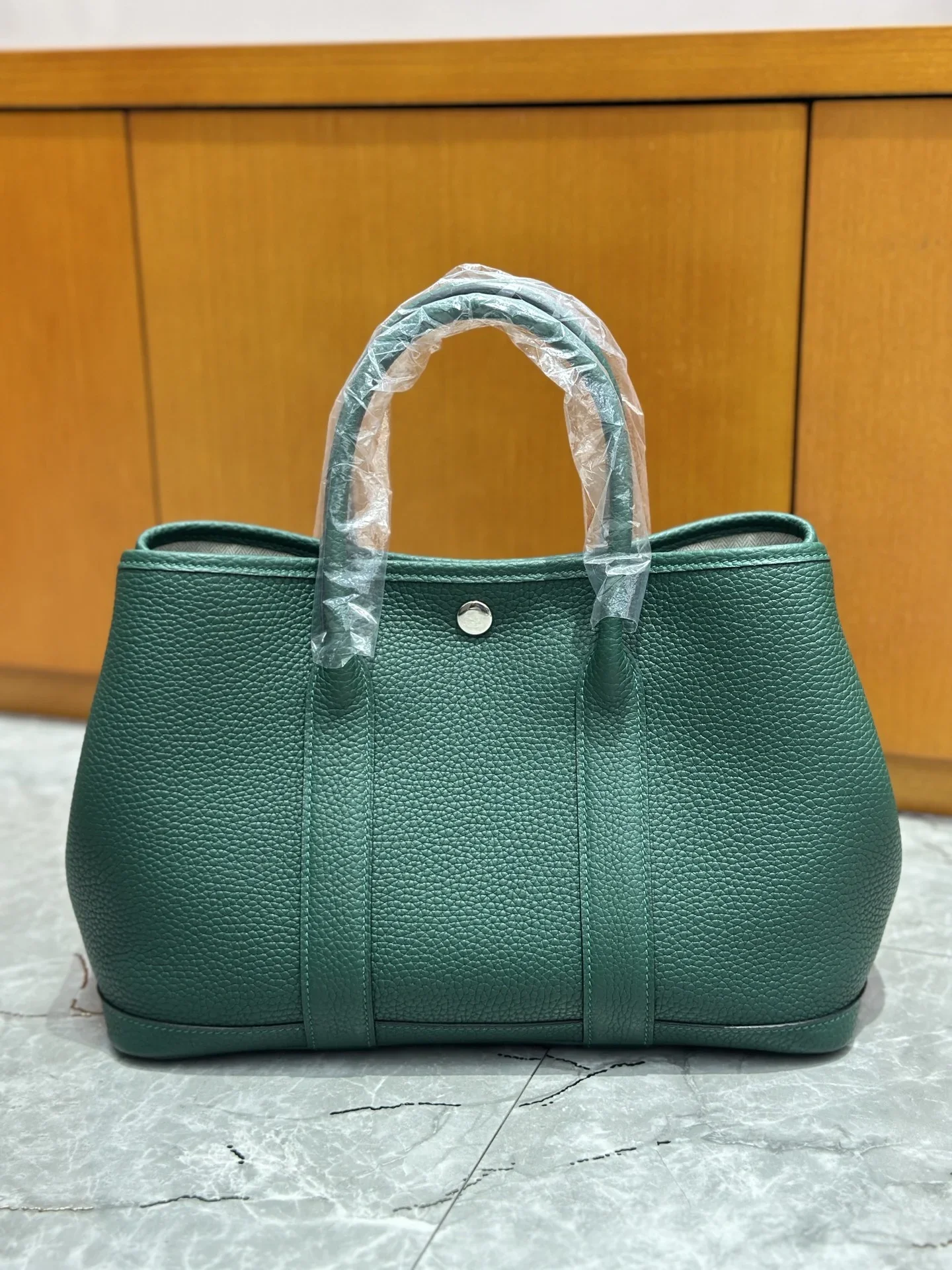 HERMES Totes Bags Leather Green 30CM I50202609090276 - Image 3