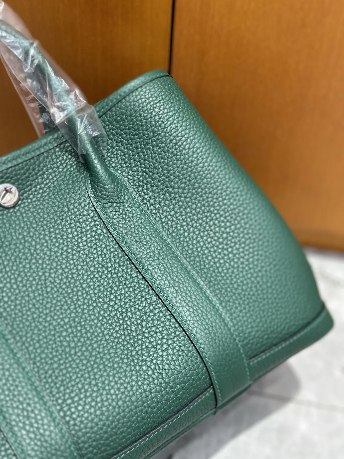 HERMES Totes Bags Leather Green 30CM I50202609090276 - Image 5