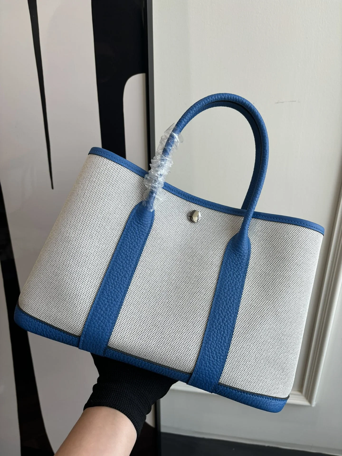 HERMES Totes Bags White-Blue A000202609090293
