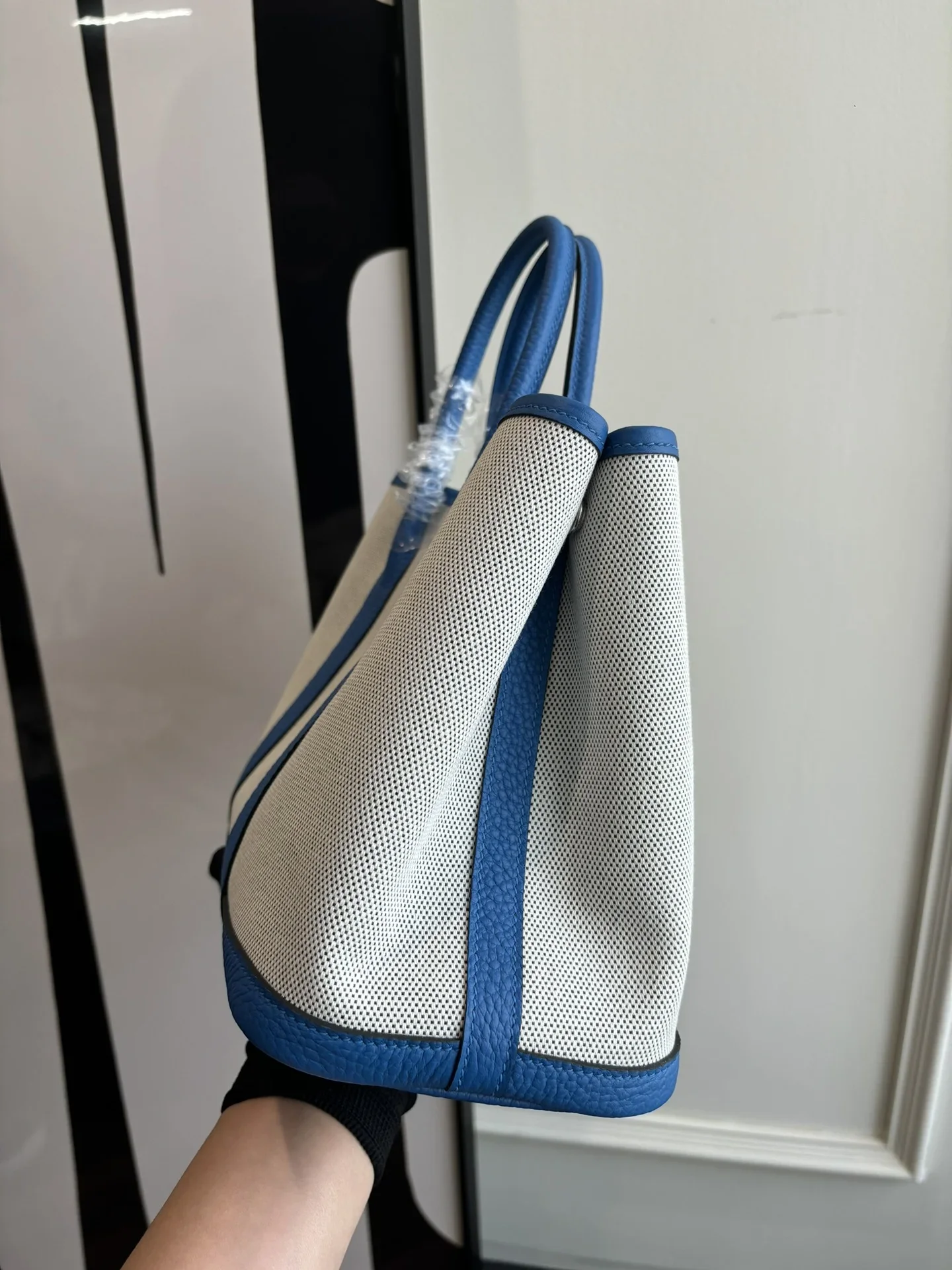 HERMES Totes Bags White-Blue A000202609090293 - Image 2
