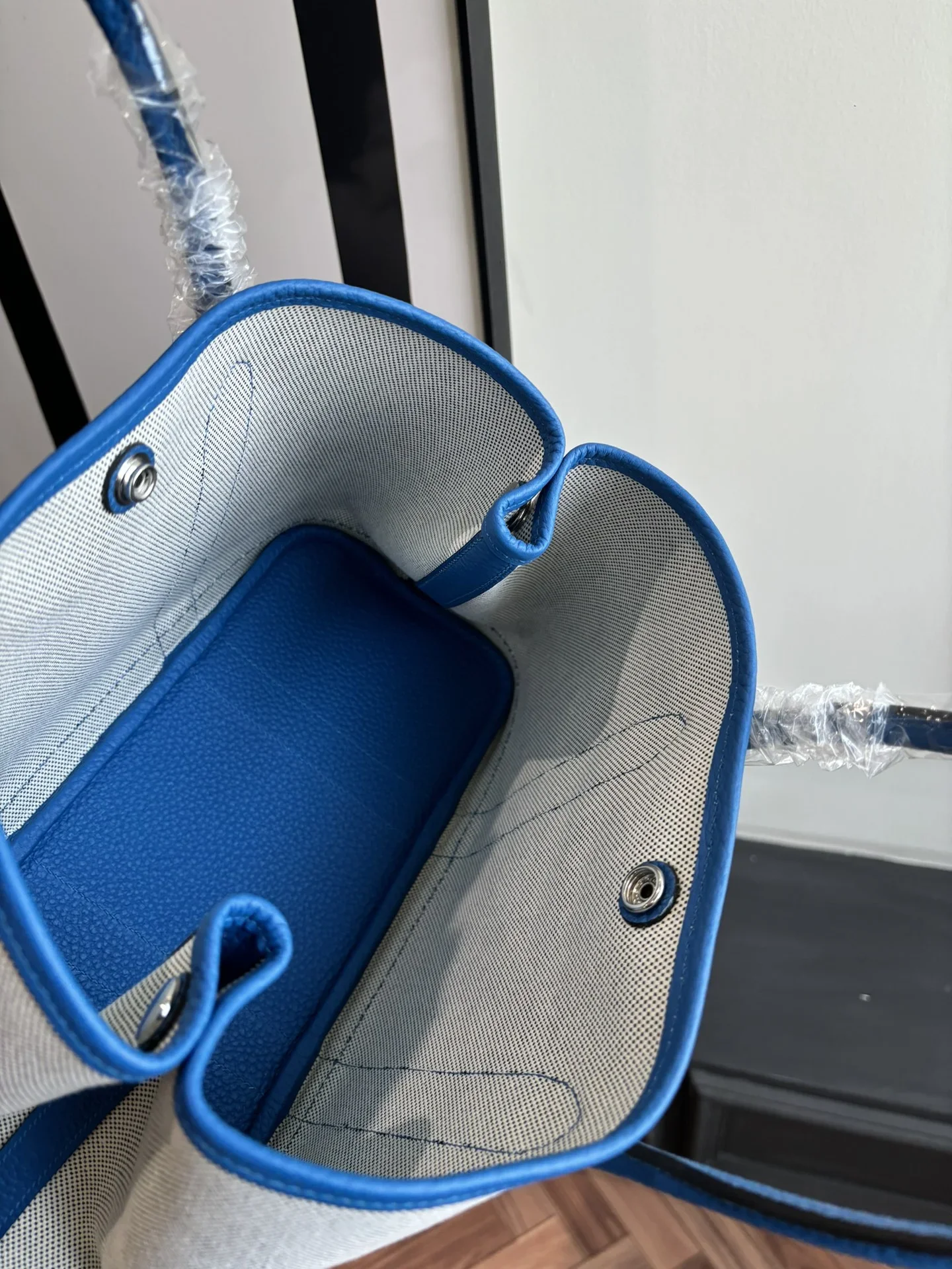 HERMES Totes Bags White-Blue A000202609090293 - Image 8