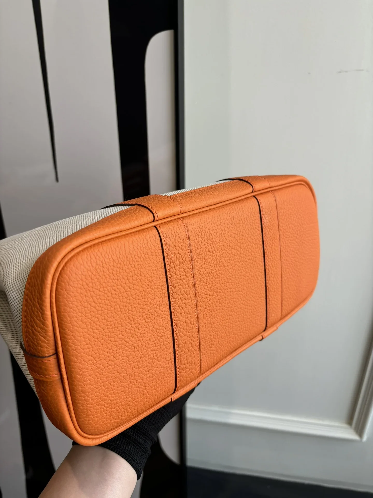 HERMES Totes Bags White-Orange A000202609090297 - Image 4