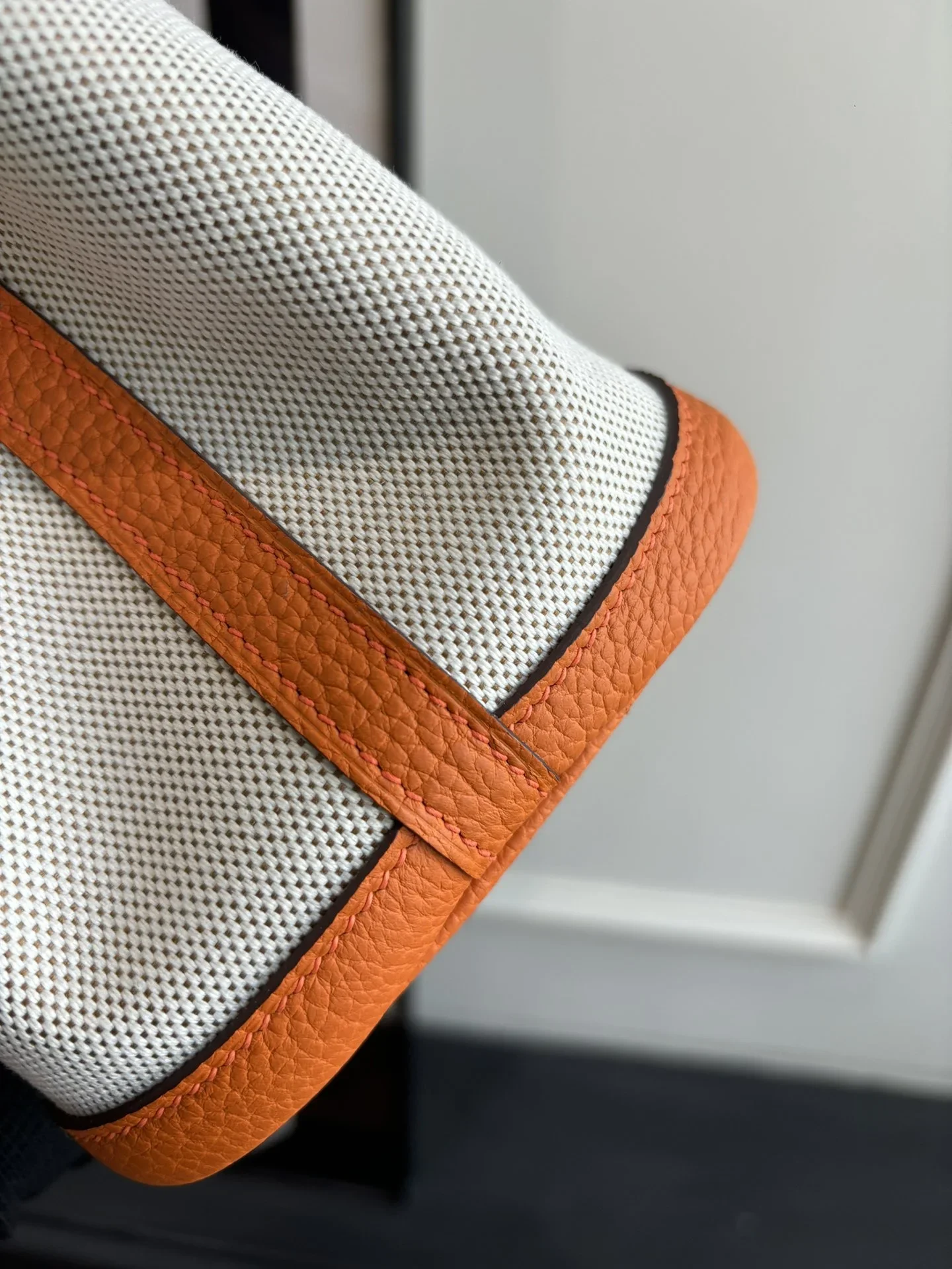 HERMES Totes Bags White-Orange A000202609090297 - Image 6