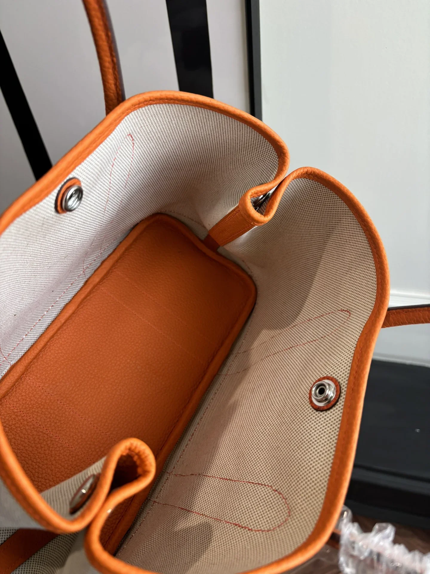 HERMES Totes Bags White-Orange A000202609090297 - Image 8