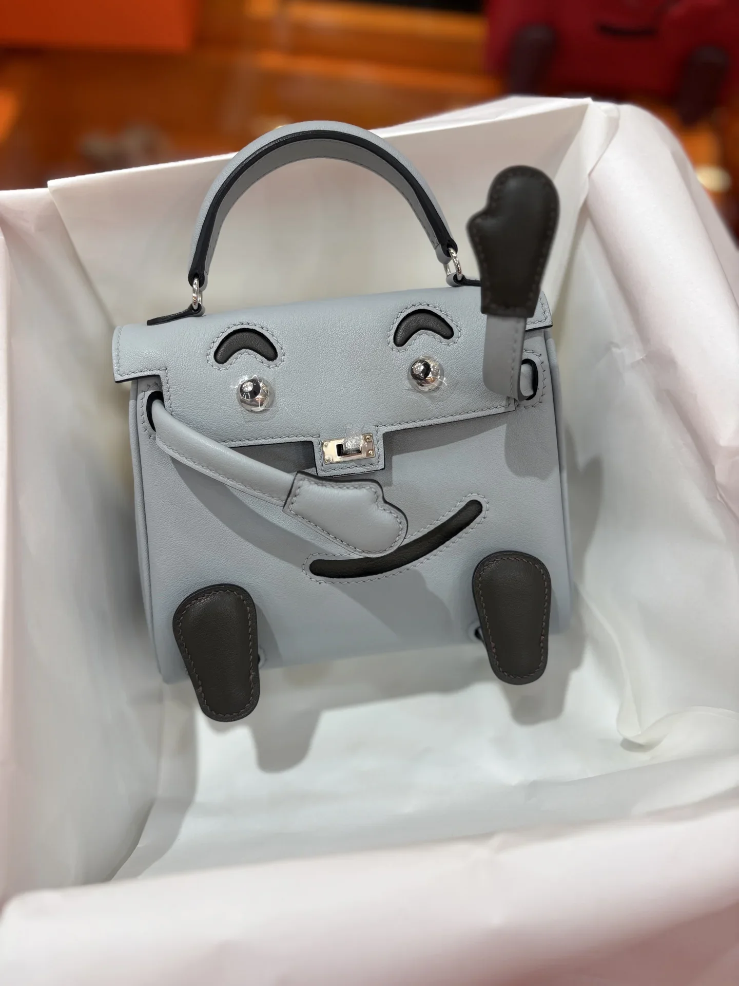 HERMES Trend Bags Grey-Brown 16CM A350202609090302 - Image 4