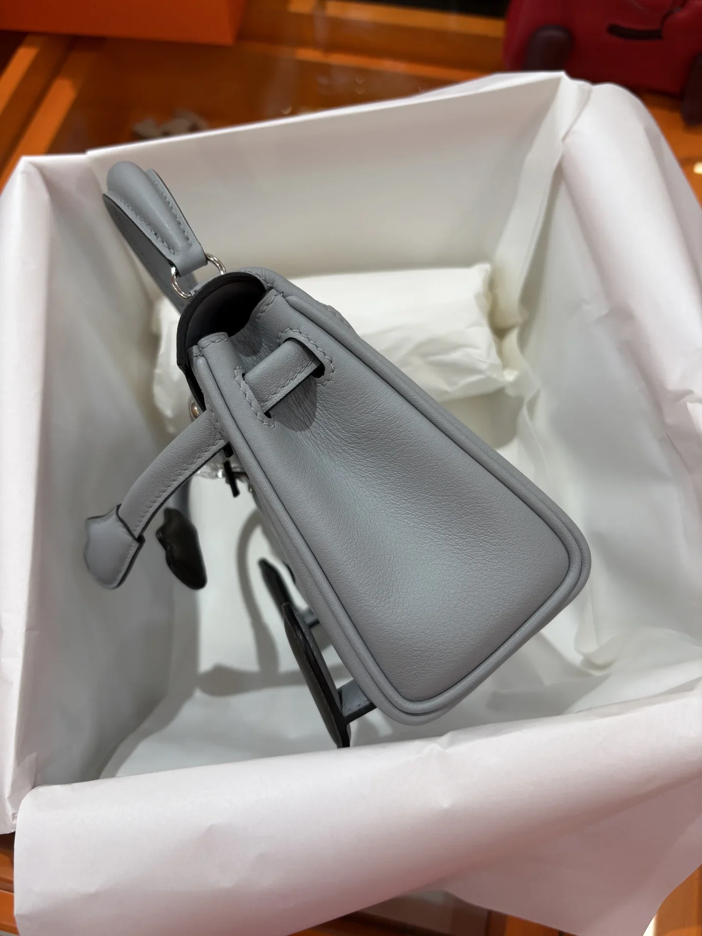 HERMES Trend Bags Grey-Brown 16CM A350202609090302 - Image 5
