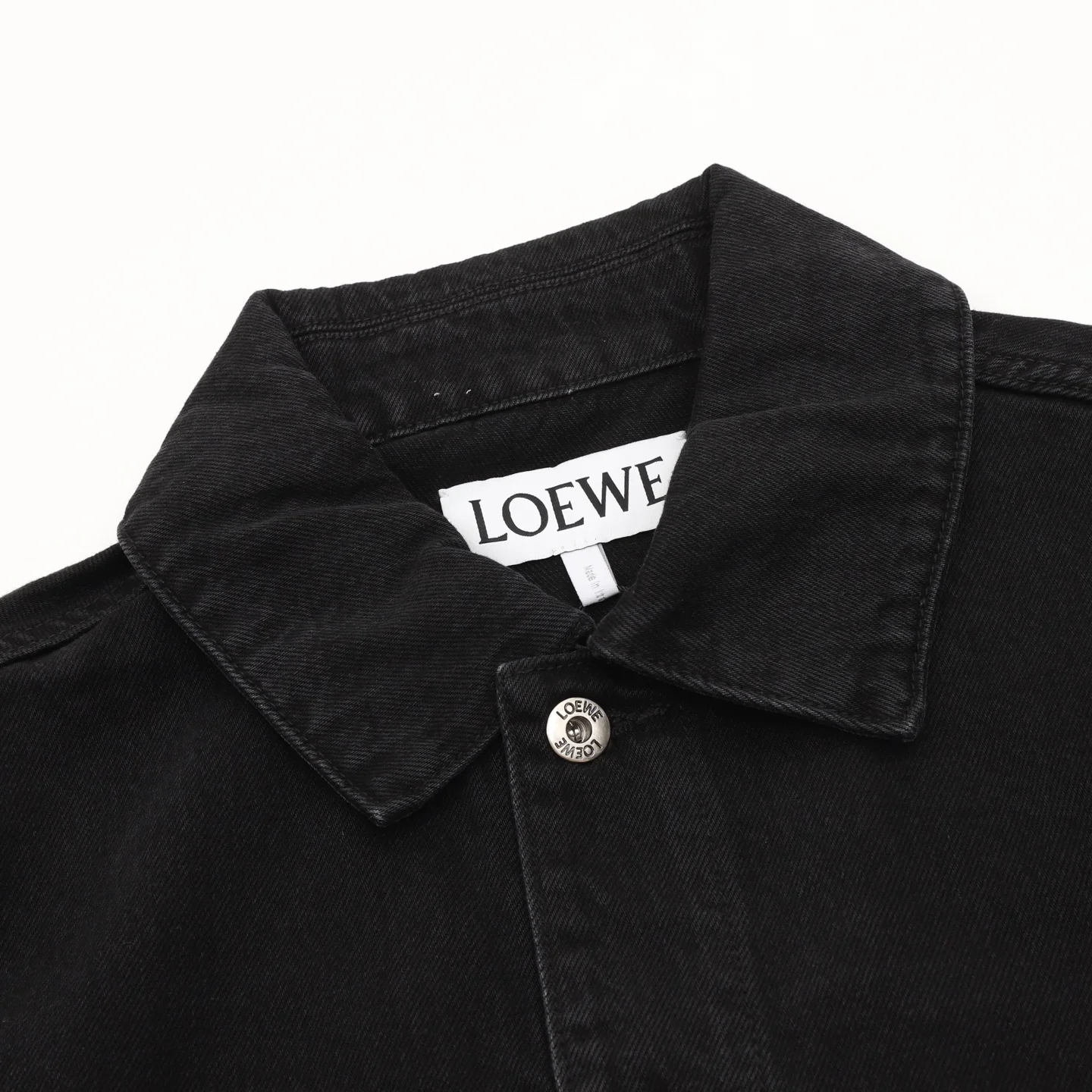 LOEWE Jackets Cotton Denim Black 46-52 C40202609080043 - Image 3